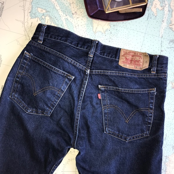 Levi's 501 Dark Wash 31 / 34 - Picture 8 of 8